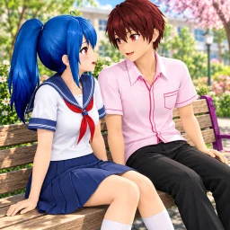 Icône de Anime lycée fille vie 3D